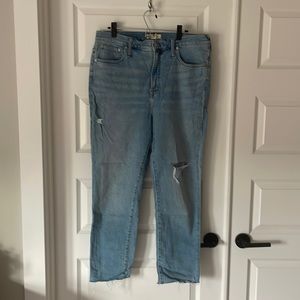 Madewell Perfect Vintage Jean Distressed, Raw Hem 32